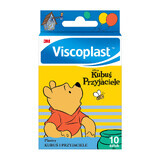 Viscoplast Winnie the Pooh and Friends, plasturi pentru copii, 10 bucăți