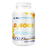 Allnutrition D3 4000, vitamina D 100 µg, 120 comprimate