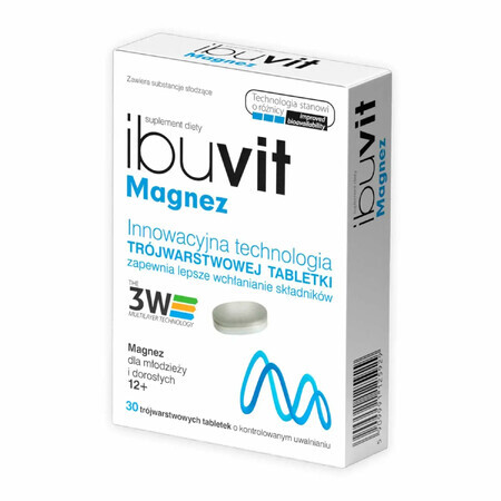 Ibuvit Magnesium, 30 tablets with controlled release