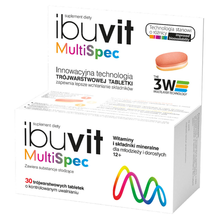 Ibuvit MultiSpec, 30 comprimate cu eliberare controlată