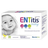 ENTitis Baby for infants over 6 months and children, banana flavor, 30 sachets Packaging lost.