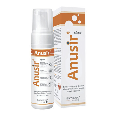 Anusir Clean, spumă specializată pentru curățarea stomei și a zonei anale, 225 g