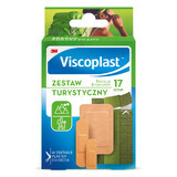 Set turistic Viscoplast, tencuieli cu pansament, 17 bucăți