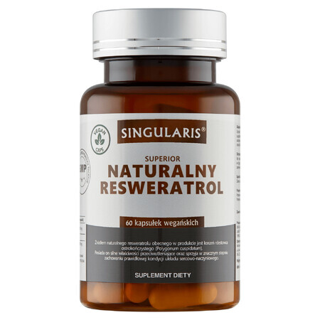 Singularis Superior Natural Resveratrol, 60 capsule vegane