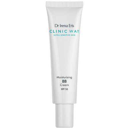 Dr. Irena Eris Clinic Way, Cremă BB hidratantă, SPF 50, Bej deschis, 30 ml