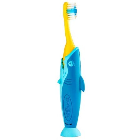 Elgydium Pocket Kids Shark, cepillo de dientes infantil, viaje, 2-6 años, 1 pieza