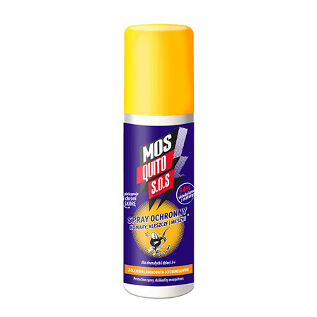 Mosquito S.O.S., spray de protecție pentru țânțari, căpușe și moaște, 125 ml