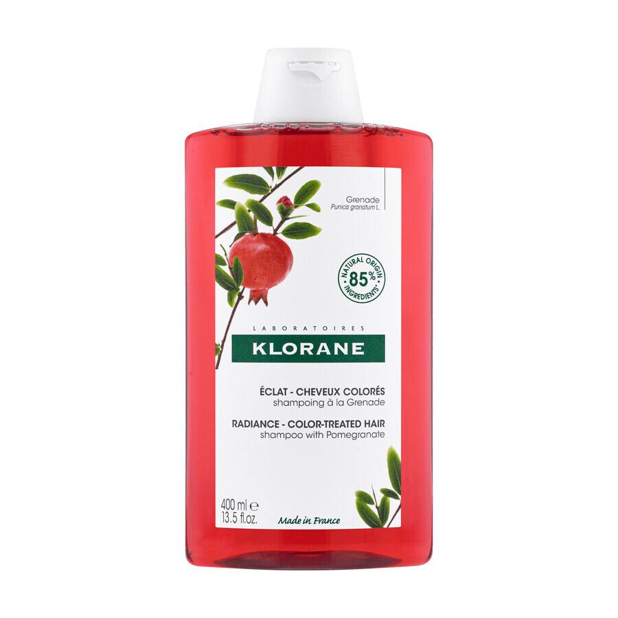 Klorane, șampon pe bază de extract de rodie, pentru părul vopsit, 400 ml