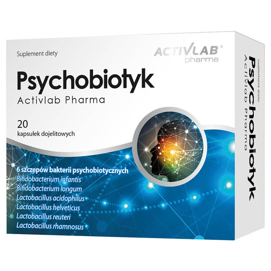 Activlab Pharma Psychobiotic, 20 capsule enterale
