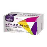 Protego Magnesium B6 + D3 2000 UI, 60 comprimate