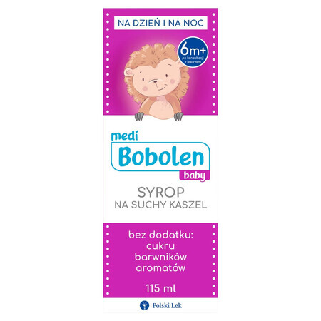 Bobolen Baby, sirop pentru tuse uscată, 115 ml