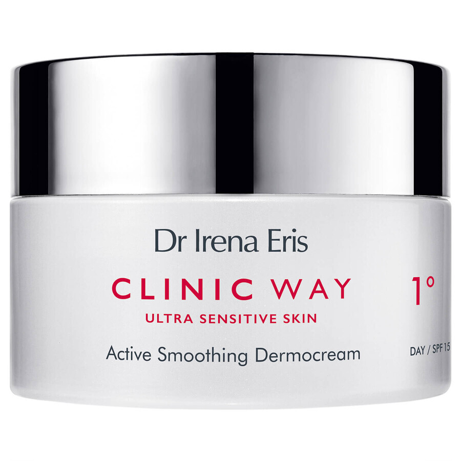 Dr. Irena Eris Clinic Way 1°, dermo-crema activă de netezire, zi, SPF 15, 50 ml