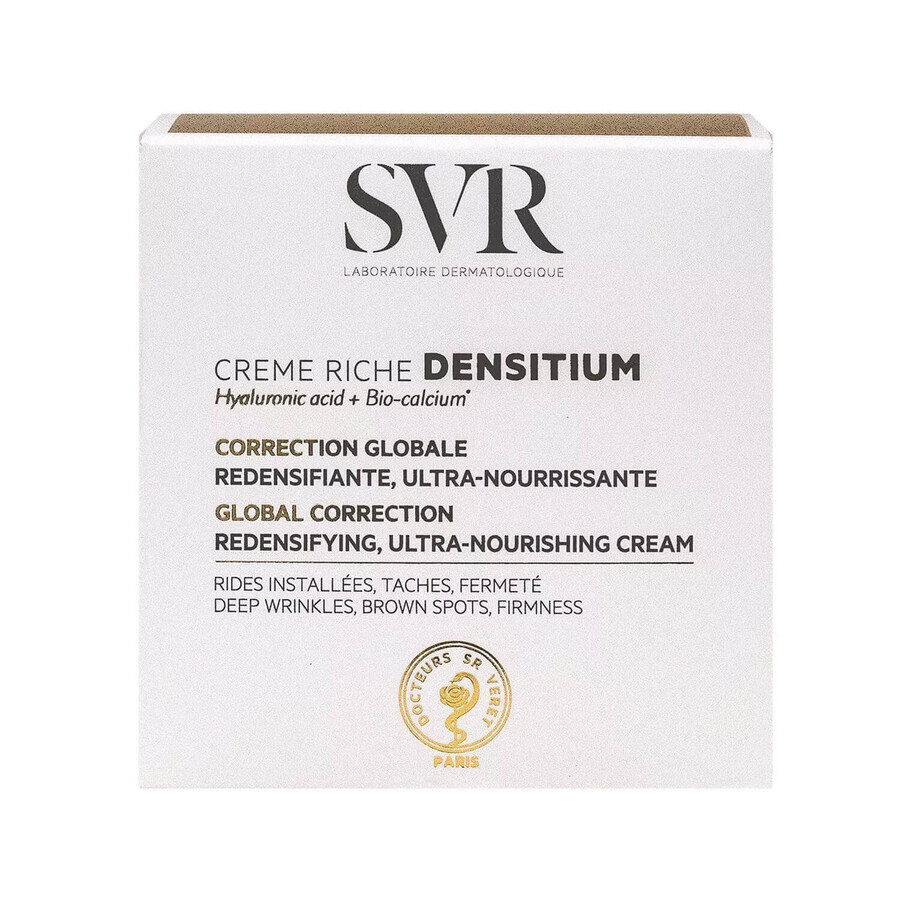 SVR Densitium Creme Riche, Cremă antirid fermecătoare, ten matur, uscat și foarte uscat, 50 ml