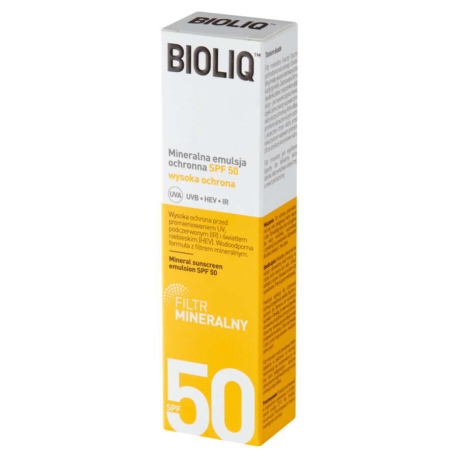 Bioliq SPF, emulsión protectora mineral, SPF 50, 30 ml