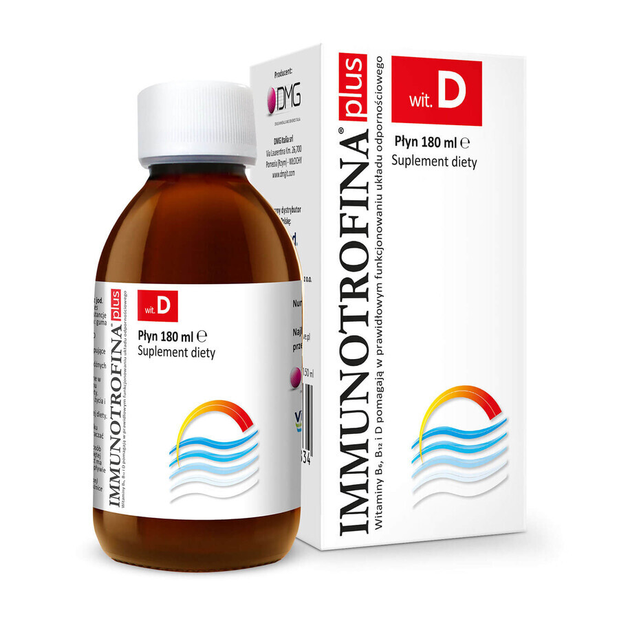 Immunotrophin Plus vitamin D, 180 ml