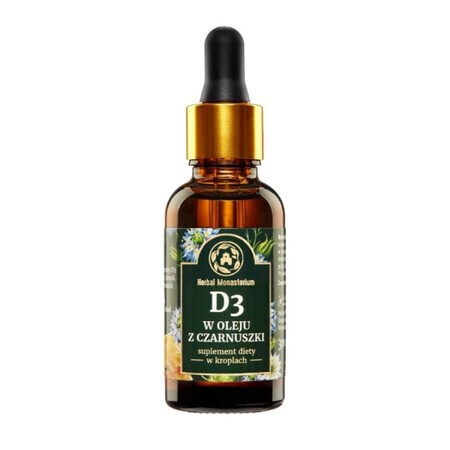 Herbal Monasterium D3 în ulei de chimen, picături, 30 ml