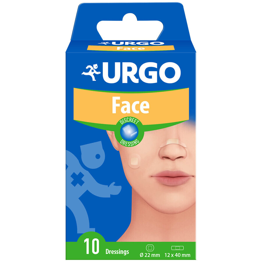 Urgo Face, pansament mic pentru față, 10 buc.