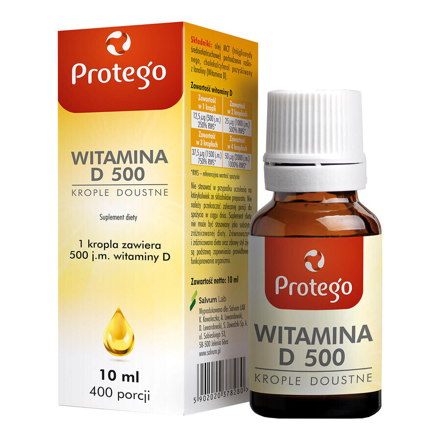 Protego Vitamina D 500, 10 ml