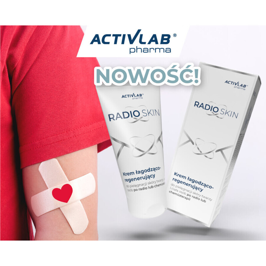 Activlab Pharma RadioSkin, Cremă calmantă și regenerantă pentru față și corp, după radio și chimioterapie, 150 ml