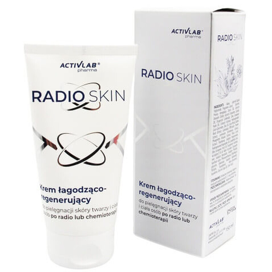 Activlab Pharma RadioSkin, Cremă calmantă și regenerantă pentru față și corp, după radio și chimioterapie, 150 ml