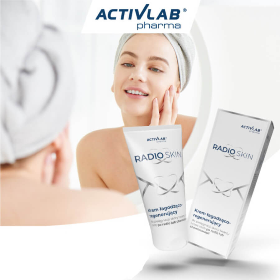 Activlab Pharma RadioSkin, Cremă calmantă și regenerantă pentru față și corp, după radio și chimioterapie, 150 ml