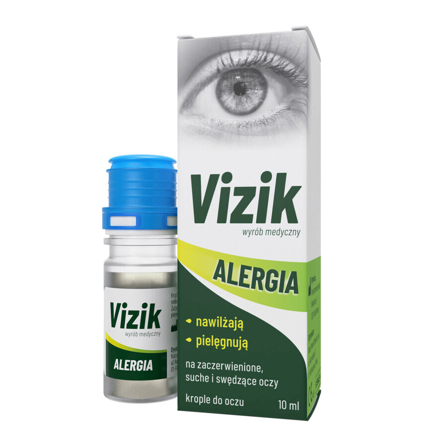 Vizik Allergy Red, ochi uscați și mâncărimi, picături pentru ochi, 10 ml