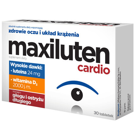 Maxiluten Cardio, 30 comprimate