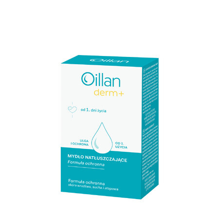 Oillan Derm+, savon hydratant, dès 1 jour, 100 g