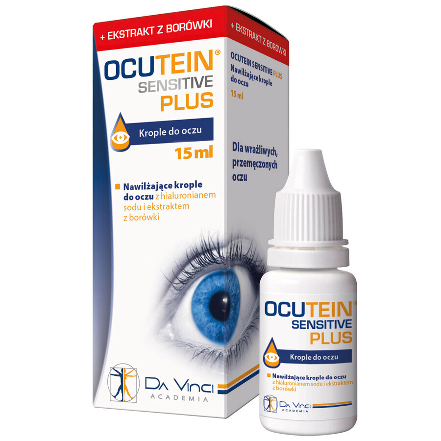 Picături pentru ochi Ocutein Sensitive Plus, 15 ml