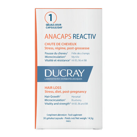 Ducray Anacaps Réactiv, 30 gélules