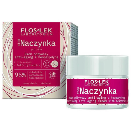 Flos-Lek StopAczynka, Cremă nutritivă anti-îmbătrânire cu hespedrin, 50 ml