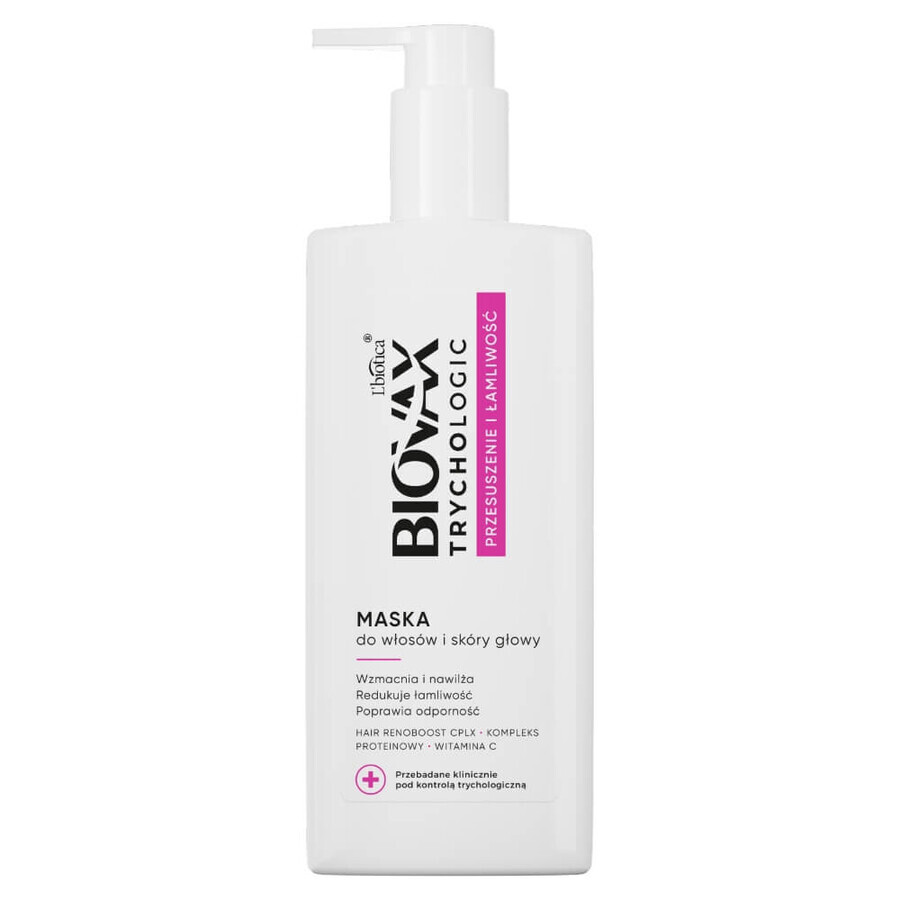 Biovax Trychologic Dryness and Flakiness, Mască pentru păr și scalp, 200 ml