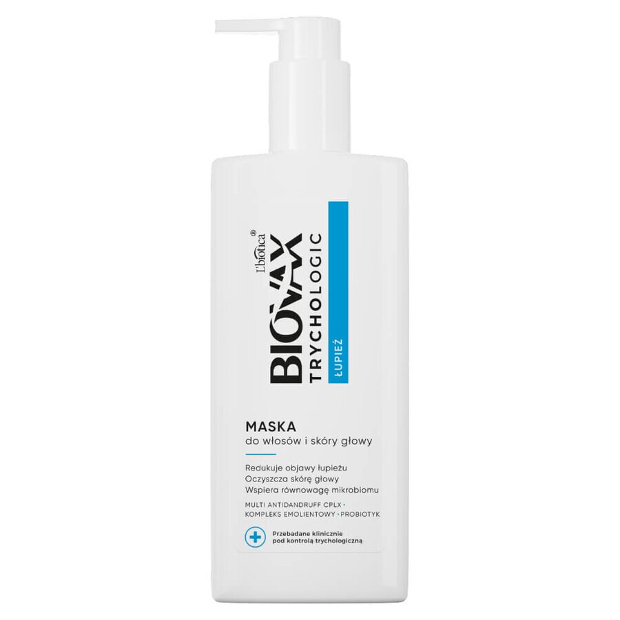 Biovax Trychologic Dandruff, Mască pentru păr și scalp, 200 ml