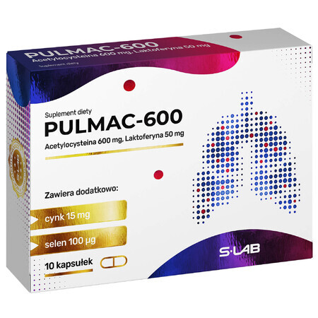 Pulmac-600, 10 capsule