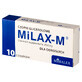Milax-M 2500 mg, supozitoare de glicerină pentru adulți, 10 bucăți