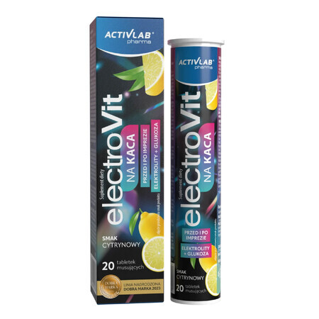 ActivLab Pharma ElectroVit Na Hangover, aromă de lămâie, 20 comprimate efervescente