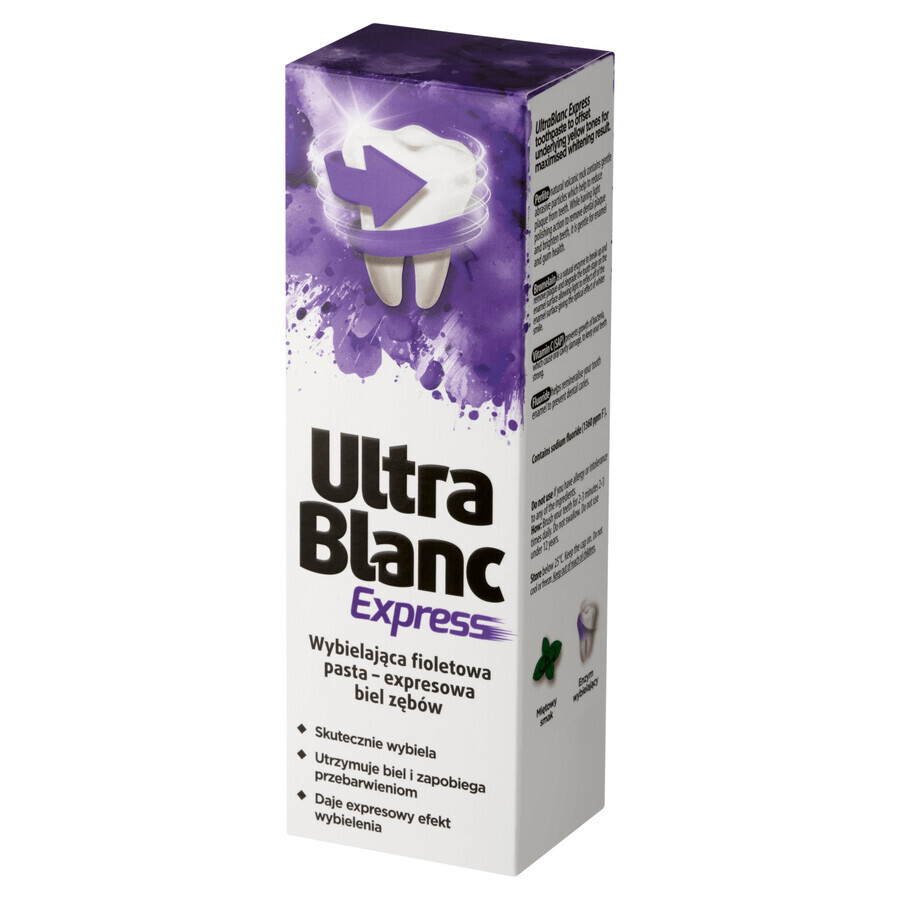 UltraBlanc Express, pastă de dinți pentru albire, violet, 75 ml