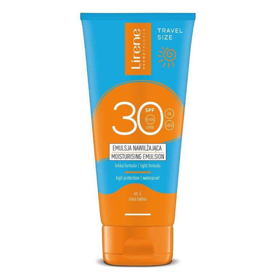 Lirene Sun, emulsión hidratante, FPS 30, 90 ml