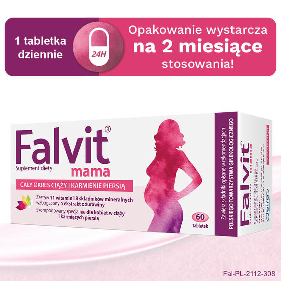 Falvit Mama, 60 comprimés pelliculés EMBALLAGE CONTAMINE