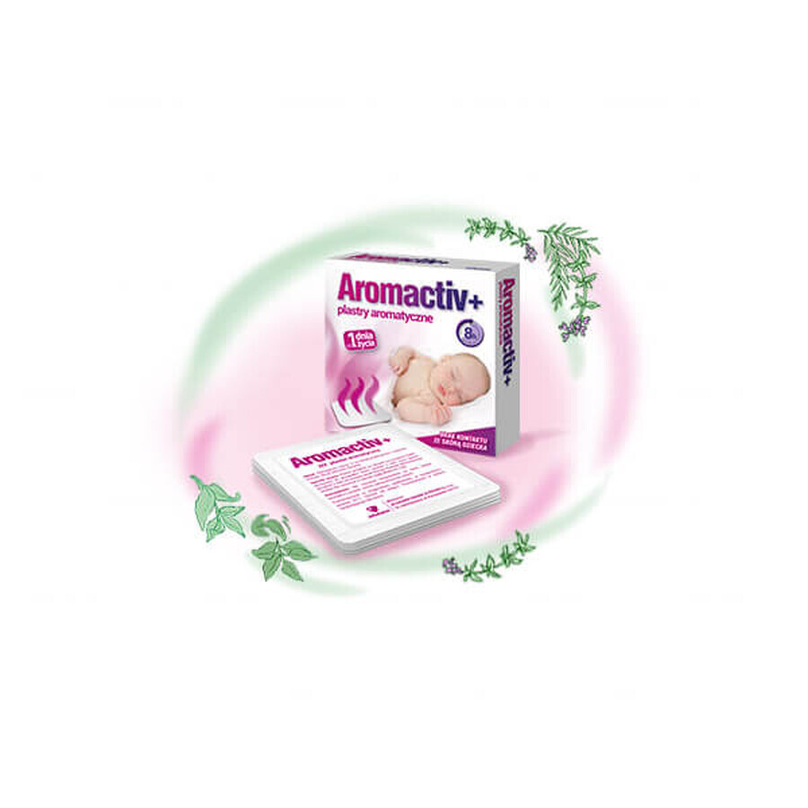 Aromactiv+, plasture aromatic din prima zi de viață, 5 bucăți AMBALAJ DEFECTAT