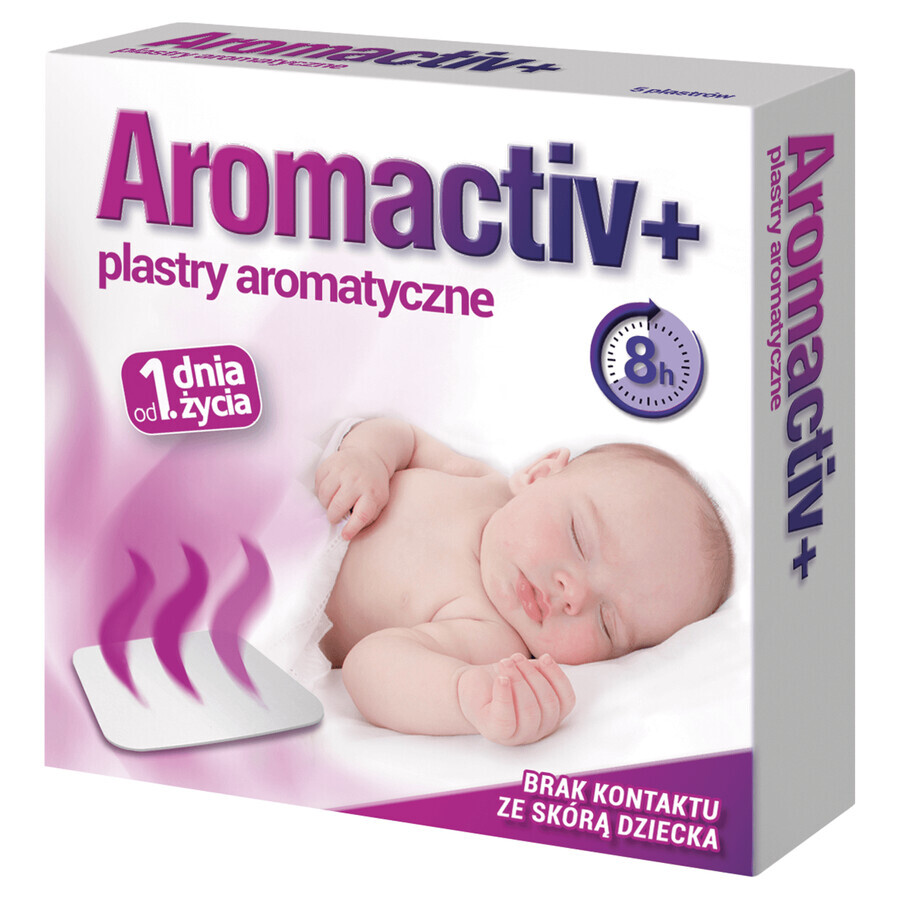 Aromactiv+, plasture aromatic din prima zi de viață, 5 bucăți AMBALAJ DEFECTAT