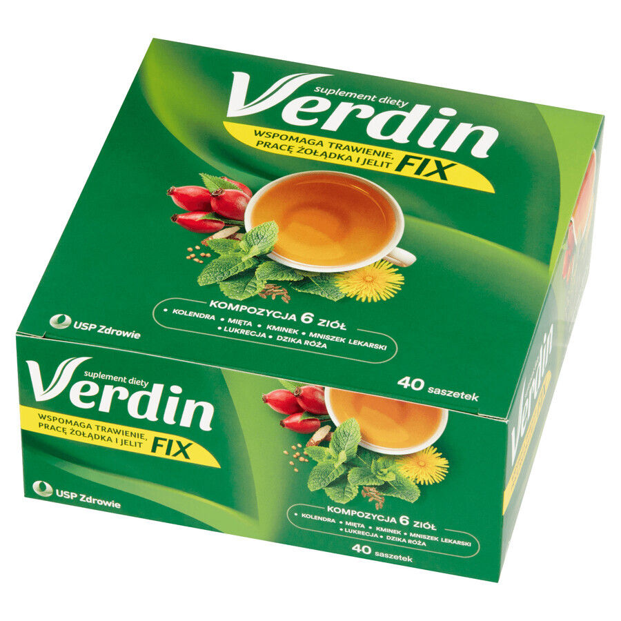 Verdin Fix, 40 sachets VERONTREINIGDE VERPAKKING