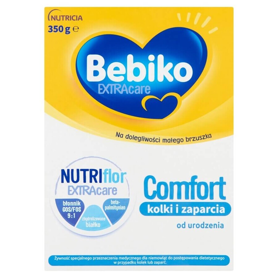 Bebiko ExtraCare Confort, cólicos y estreñimiento, desde el nacimiento, 350 g PAQUETE DEFECTUADO