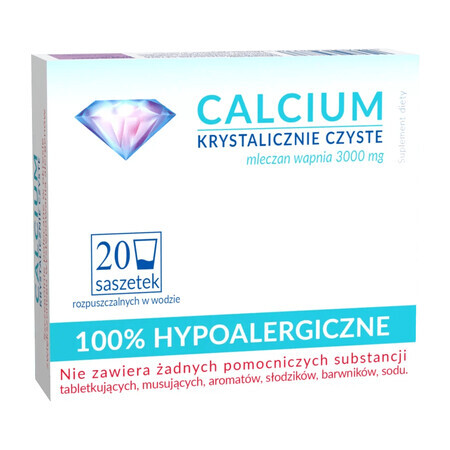 Calcium Crystal Clear, 20 sachets DEFECTED PACKAGING