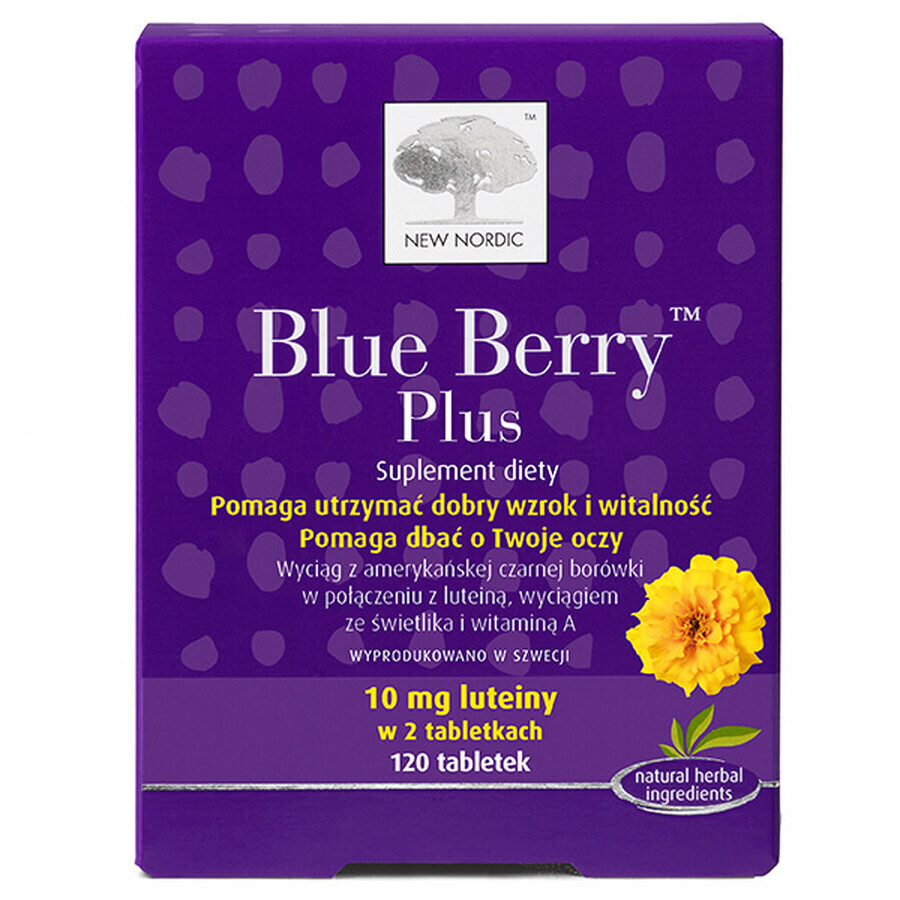 New Nordic Blue Berry Plus, 120 comprimate AMBALAJ CONTAMINAT