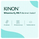 Kinon, vitamina K2-MK7 din natto 75 μg, 30 comprimate SCURTĂ DATA