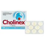 Cholinex 150 mg, fără zahăr, 24 pastiluțe SHORT DATE