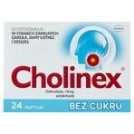 Cholinex 150 mg, fără zahăr, 24 pastiluțe SHORT DATE