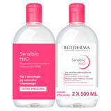 Bioderma Sensibio H2O, Apă micelară, piele sensibilă, 2 x 500 ml AMBALAJ RUPT