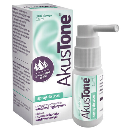 Akustone, spray pentru urechi, 15 ml AMBALAJ CONTAMINAT